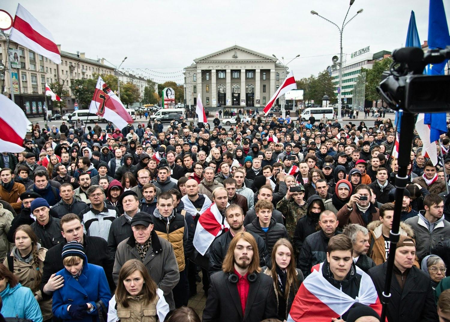 The people of Belarus took to the streets to oppose the Lukashenko regime.